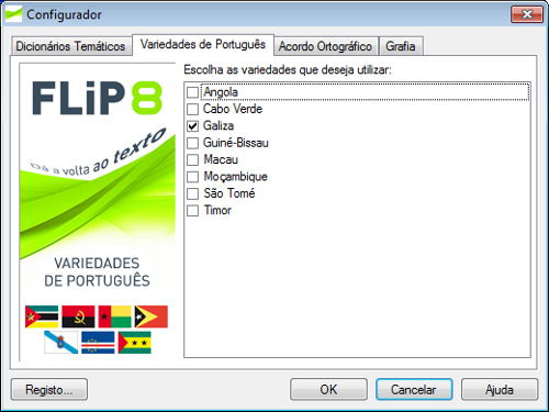 Captura de ecrã do FLiP 8